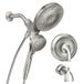 Moen 82304SRN Engage multifunctionele handdouche- en regendoucheset met bedieningshendel, baduitloop, metalen slang en kraan, geborsteld nikkel