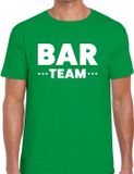 Bellatio Decorations Shoppartners Bv Bar team tekst t-shirt groen heren - evenementen crew / personeel shirt M