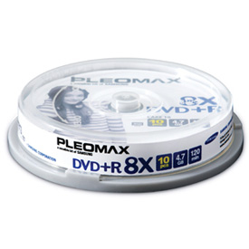 Samsung Pleomax DVD+R 4.7GB, Cake Box 10-pk