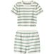 LUPILU® Ensemble en maille bébé (blanc/vert, 6-12 mois)