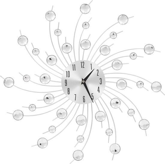 vidaXL Wandklok met quartz-mechanisme 50 cm modern ontwerp