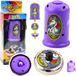 Lean toys Flying Disc Licorne Spinner Launcher Set Paars