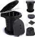 Wan GmbH Toilette de camping - Toilette mobile - Activités de plein air - Conception pliable - Jusqu'à 220 kg - Blanc