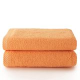 Top Towel Gezichts- / bidetdoeken (2 stuks): zachte en absorberende badhanddoeken - 100% katoen, 400 g/m², pluisvrij
