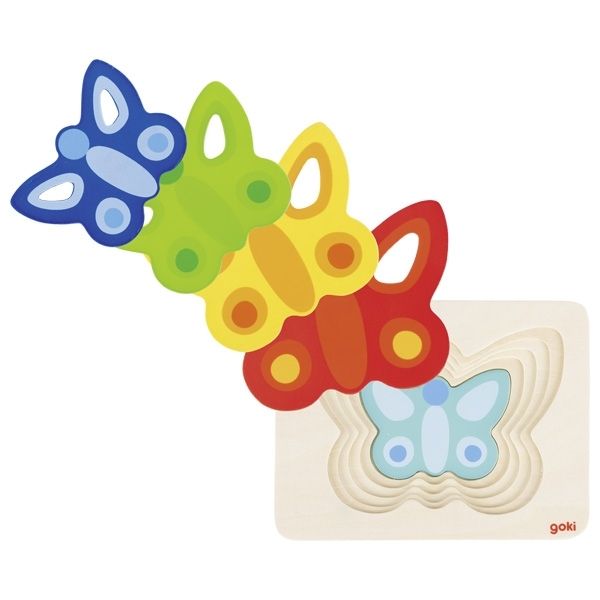 Goki 57486 - Puzzel - Multicolor - Hout