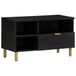 vidaXL TV-meubel & entertainment center - Zwart Hout - 80x33x46 cm
