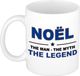 Bellatio Decorations Noel mok - man myth legend - koffiemok - 300 ml - Keramiek - Donkerblauw