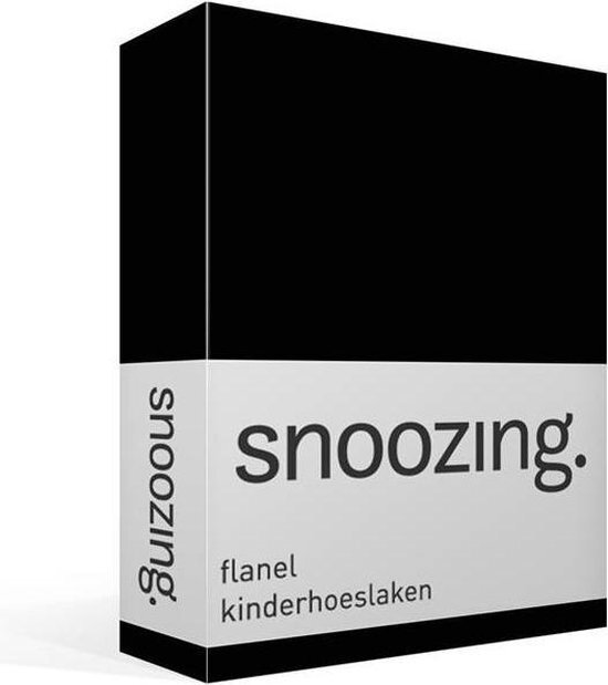 Snoozing flanel kinderhoeslaken - Wiegje (40x80 cm) - 100% geruwde