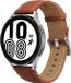 By Qubix Qubix Premium Leather Smartwatch Bandje Bruin 20mm voor Garmin Vivomove