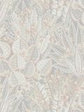 Living Walls Botanisch Behang Bloemen en Bladeren Grijs Beige Wit