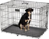 Brixy Hondenbench - Bench Voor Honden - Maat M - Opvouwbaar - 76 x 47 x 54 CM - 2 Deuren - Zwart