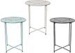 Decoris bijzettafel ijzer binnen grijs multicolor design 48cm.