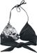 Rock Rebel by EMP Zwarte Triangelbikinitop met Doodshoofdprint - Dames - XL