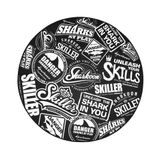 Sharkoon SFM10 Zwart, Wit Polyester 120x120x0.5 cm