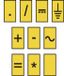 HellermannTyton WIC0-SIGN-PA66-YE Markeerclip 561-00004 Geel Kunststof 200 stuk(s)