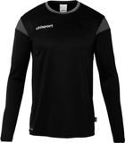 Uhlsport Squad 27 Voetbalshirt Lange Mouw Heren - Zwart / Antraciet | Maat: 3XL