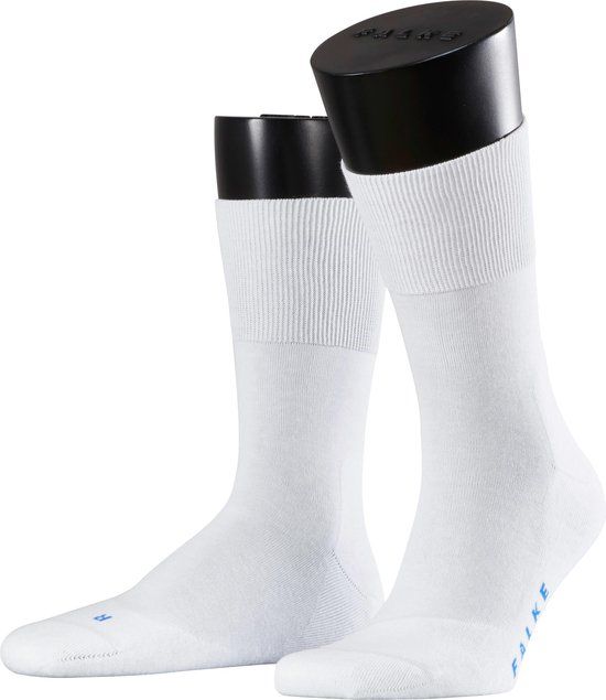 FALKE Run anatomische pluche zool katoen sokken unisex wit - Maat 35-36