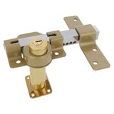 Amig - Opbouwdeurslot - Met ronde veiligheidscilinder - 88 x 153 mm, binnencilinder 34 mm en buitencilinder: 70 mm - Inclusief 5 sleutels - Gehamerd staal