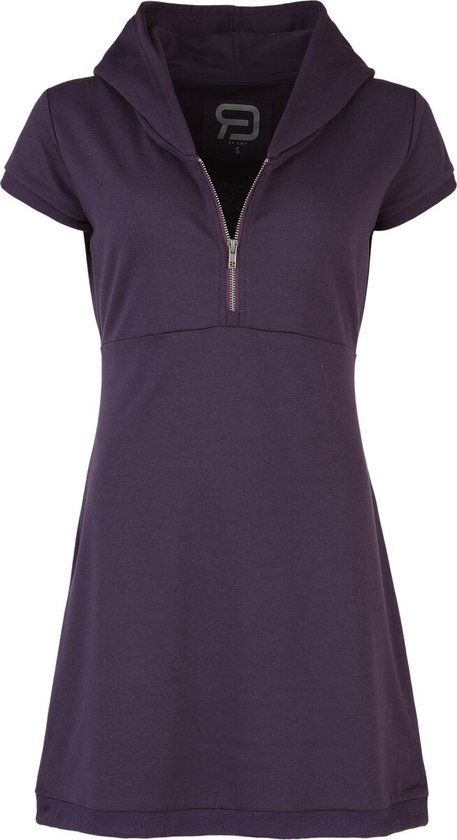 R.E.D. by EMP R.E.D. Rock-Engineered Design Paarse korte jurk met capuchon en rits - Dames - S