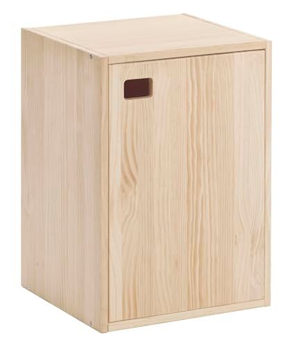 Astigarraga Kit Line Kast met 1 deur en 2 legplanken, grenenhout, 53,5 x 37,3 x 33 cm