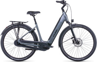 Cube Supreme Hybrid Pro 500 - Elektrische Hybride Fiets - Lage Instap - Flashgrey/Black - 2022 - XS