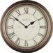 Techno Line WT 7006 Wandklok Kwarts 36 cm x 7 cm Hout Geschikt voor vochtige ruimtes