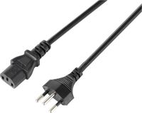 Sygonix SY-5243896 Apparaat (koud) Aansluitkabel Zwart 5.00 m
