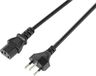 Sygonix SY-5243896 Apparaat (koud) Aansluitkabel Zwart 5.00 m