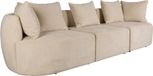 Dutchbone Rocca 4,5-zitsbank Latte/ Beige