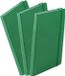 Carnet - 3x - avec élastique - A5 - vert - 100 pages