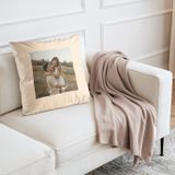 YourSurprise Beige Housse de coussin personnalisée - 40 x 40 cm