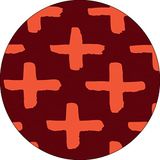 Bonateks, Ronde digitaal bedrukte muismat, antislip onderkant, voor kantoor en thuis, diameter: 22 cm