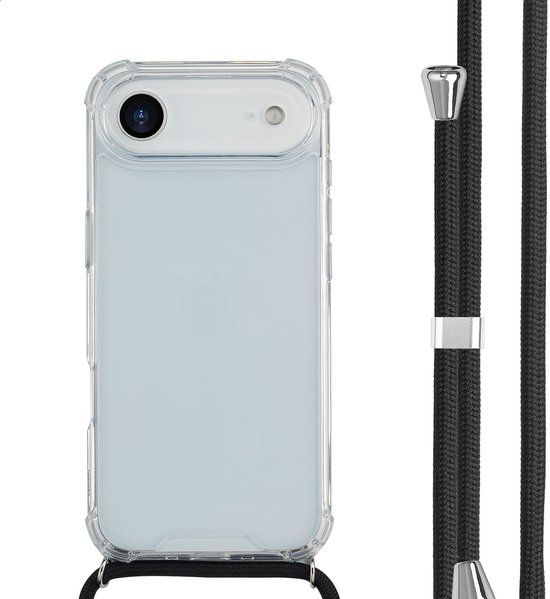 imoshion Hoesje - Geschikt voor Apple iPhone 17 Air - Backcover met koord - Zwart