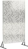 vidaXL Privacyscherm 100 x 50 x 180 cm Roestvrij staal zilver