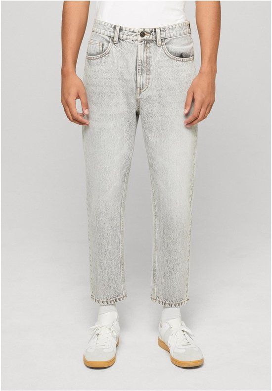 Urban Classics Heavy Loose Jeans Broek Zilverkleurig W34