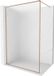 Mexen Kioto-XF paroi de douche Walk-in avec cadre 150 x 202 cm, verre dépoli 10 mm, cuivre brossé