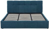 Vente-unique Bed met opbergruimte stof groenblauw 180 x 200 cm
