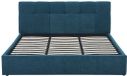 Vente-unique Bed met opbergruimte stof groenblauw 180 x 200 cm