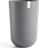 Ecopots Oslo High 52 - Grey - Ø35 x H51,5 cm - Ronde grijze bloempot