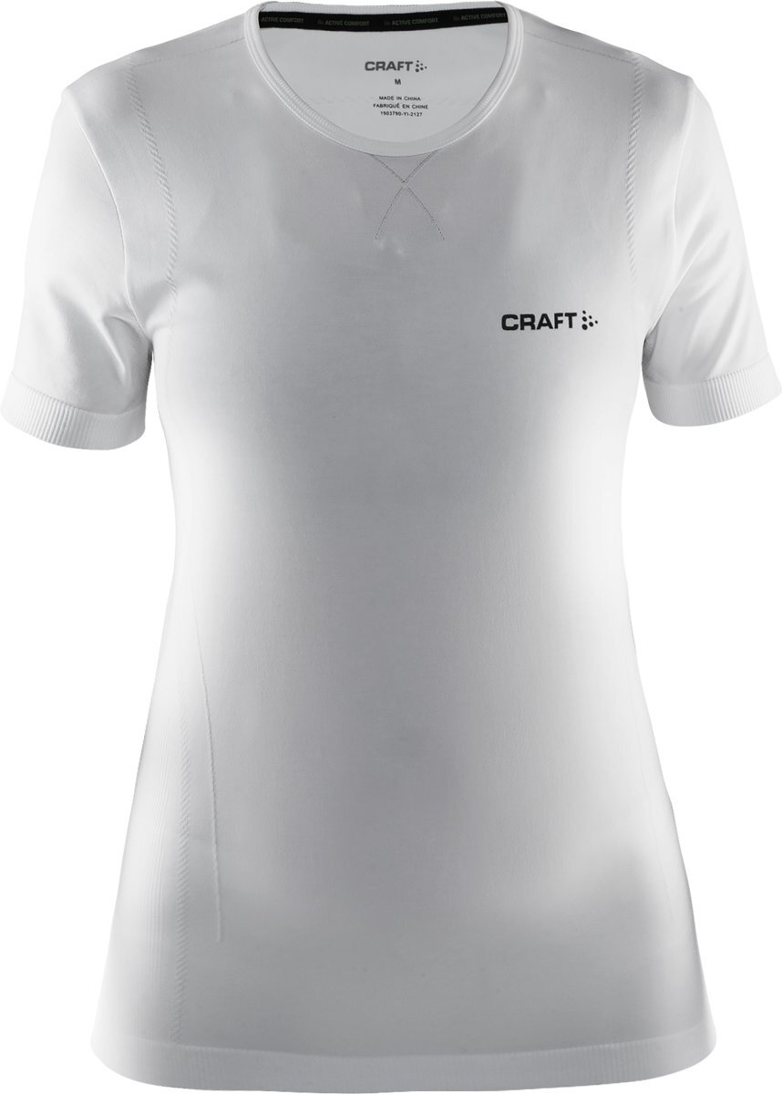 Craft Active Comfort RN Short Sleeve Sportshirt Dames Maat M Wit