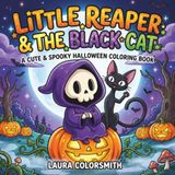 Little Reaper & The Black Cat - A Cute & Spooky Halloween Coloring Book