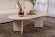 Merkloos Hanah Home Elegante Salontafel Beige/Travertijn 119 x 60 x 40 cm - Modern Design
