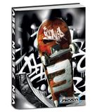 Seven Zakagenda voor school, gedateerd 12 maanden, 11,5 x 15,9 cm, 352 pagina's, omslag met zeefdruk, geïnspireerd op de wereld van sport, skateboards, schooldagboek voor kinderen en jongeren