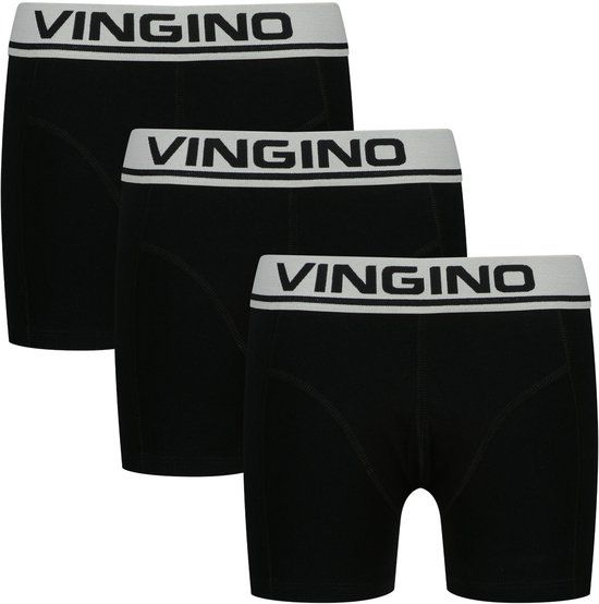 Vingino Boys Boxer 3 Pack Ondergoed & Nachtkleding Jongens - Zwart - Maat 110/116