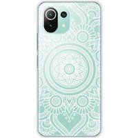 Xiaomi Mi 11 Lite mandala blanc bedrukt siliconen hoesje