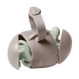 Ubbi On-The-Go dubbele fopspeenhouder, Keep's Baby's Binkies schoon en toegankelijk, draagbaar voor reizen, luiertas accessoire voor pasgeborenen, taupe