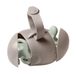 Ubbi On-The-Go dubbele fopspeenhouder, Keep's Baby's Binkies schoon en toegankelijk, draagbaar voor reizen, luiertas accessoire voor pasgeborenen, taupe