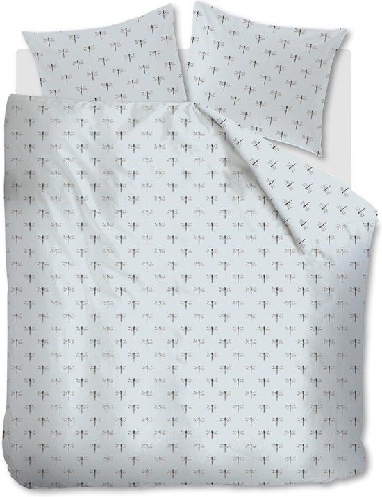 Beddinghouse Libelo Dekbedovertrek 200 x 220 cm - Blauw/Wit - Katoen