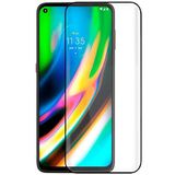 Displaybeschermfolie Motorola Displaybeschermfolie van gehard glas voor Motorola Moto G9 Plus (Full 3D, Zwart)