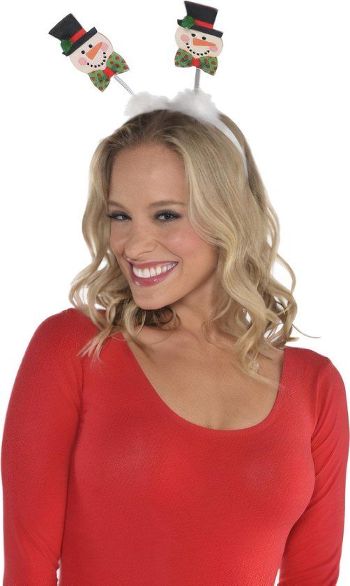 Amscan Haarband Sneeuwpoppen Wit 26 cm - Kerst - Kinderen